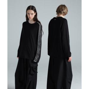 tシャツ Y-3 RAW EDGE 3 STRIPES LONG SLEEVE TEE メンズ レディース
