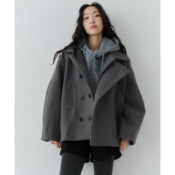 ジャケット テーラードジャケット Belted Volume Short Coat / ベルテッドボ...