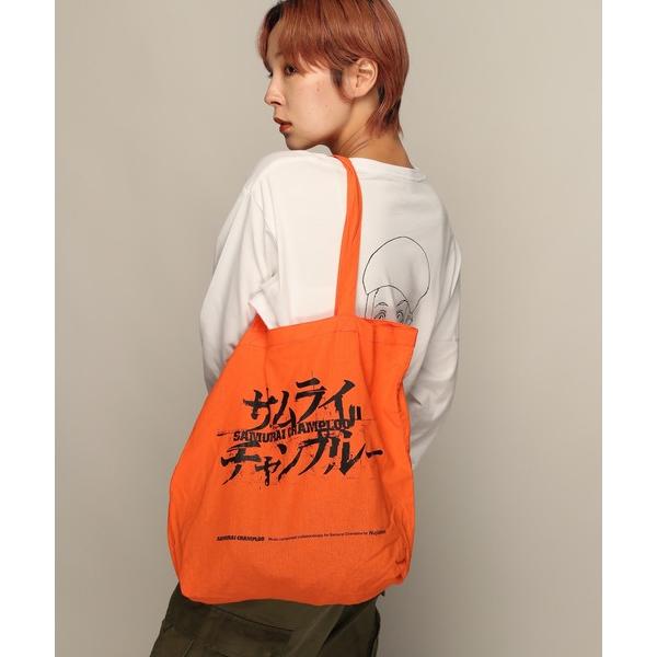 トートバッグ 「SAMURAI CHAMPLOO」サムライチャンプルー シルエット バッグ メンズ ...