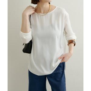 ブラウス シャツ サテンTブラウス レディース