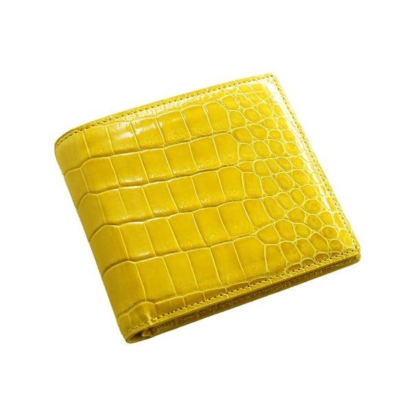 財布 スモール クロコダイル 折り財布 メンズ