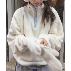 トレーナー スウェット 配色パッチワークフリーススウェット レディース