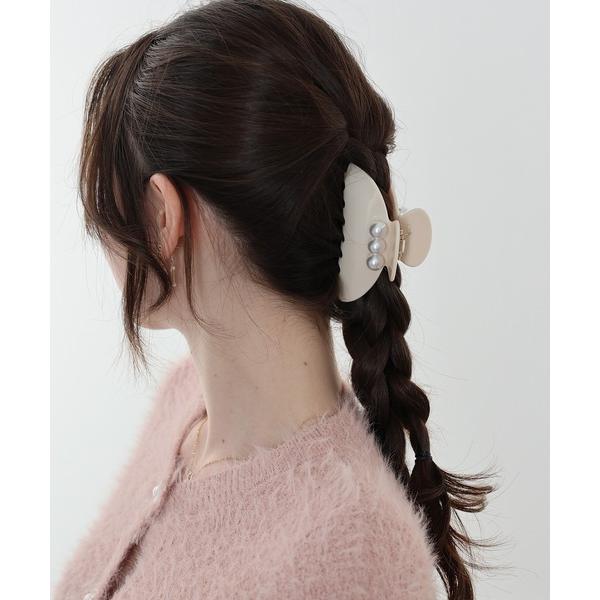 ヘアクリップ トリプルパールバンスクリップ