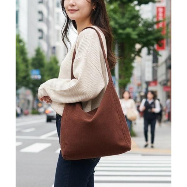 トートバッグ バッグ/コーデュロイトートバッグ・ショルダーバッグ マザーズバッグ 韓国 レディース