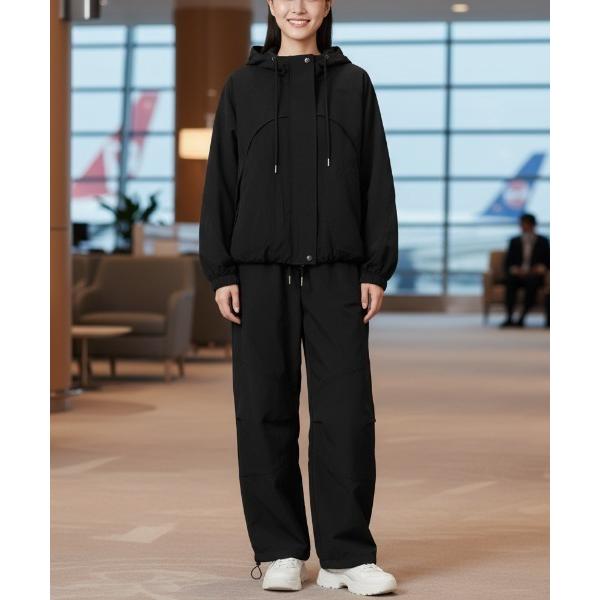 セットアップ セットアップ/SET UP・ナイロンジャケット・ドローコード付きナイロントラックパンツ...