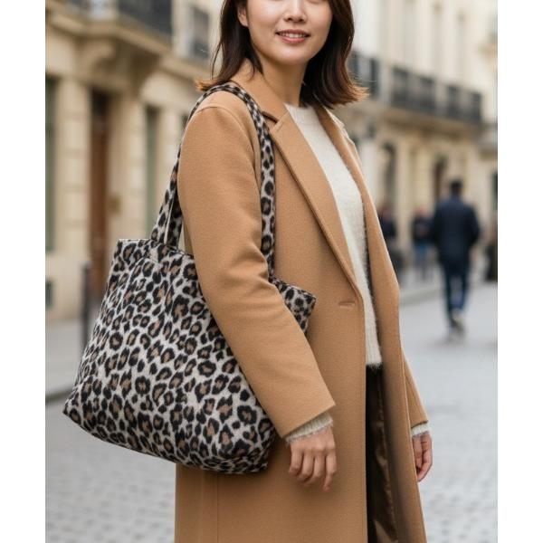 トートバッグ バッグ/レオパード柄トートバッグ・ マザーズバッグ お買い物 旅行 プレゼント ギフト...