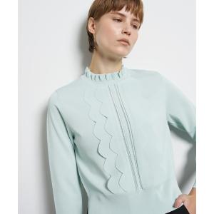 ニット セーター スカラフリルニット レディース