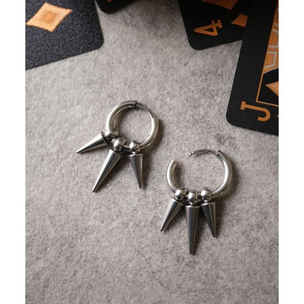 ピアス 「 Port / ポート 」 ダークエッジ デザイン フープ ピアス レディース メンズ