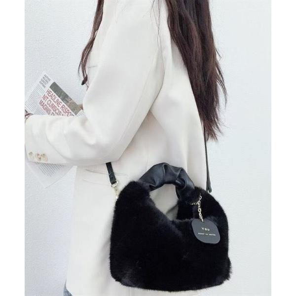 ショルダーバッグ バッグ 2way もこもこ ショルダーバック ハンドバッグ レディース