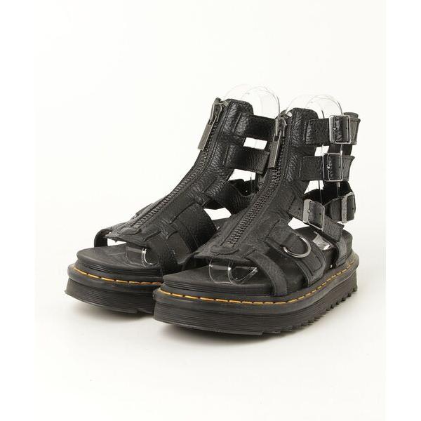 「Dr. Martens」 フラットサンダル 6 ブラック レディース