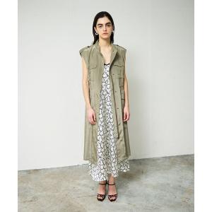 「GRACE CONTINENTAL」 ベスト 36 カーキ レディース