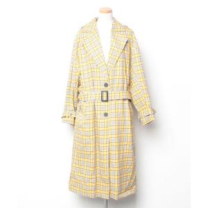 「BABLETWO」 トレンチコート FREE イエロー レディース