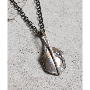 ネックレス シルバー925/ネックレス/Phoenix 50 Sen Coin Feather Necklace w/gold 古銭 メンズ レディース