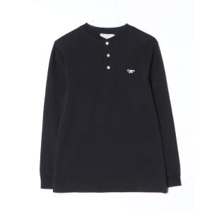 「Maison Kitsune」 ワンポイント長袖Tシャツ S ブラック メンズ