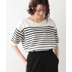 「GLOBAL WORK」 半袖ニット LARGE ホワイト レディース