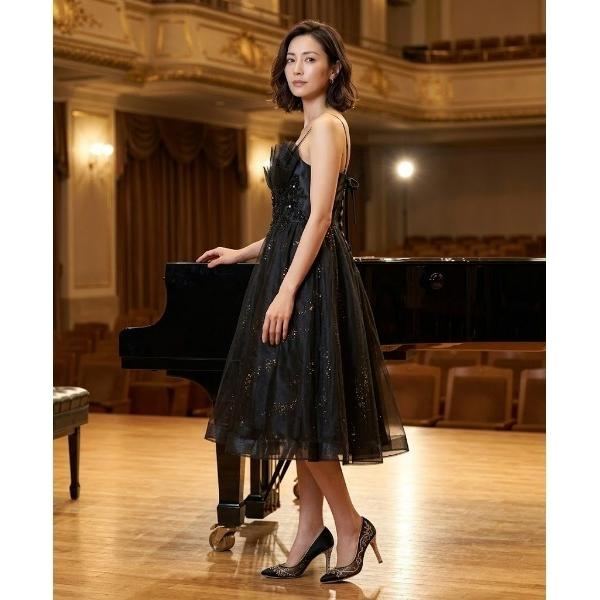 ドレス ゴールドリーフボリュームドレス