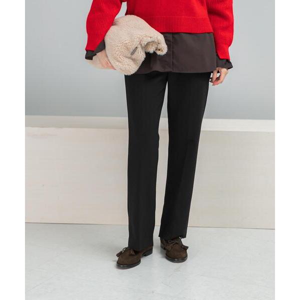 パンツ スリットフレアストレッチパンツ レディース