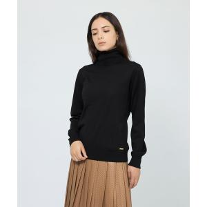 ニット セーター ウォッシャブルウール　タートルネックニット レディース