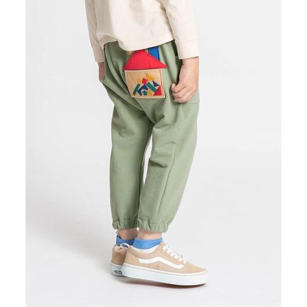 パンツ 積み木遊び刺繍サルエルジョガーパンツ キッズ 子供服 男の子 女の子