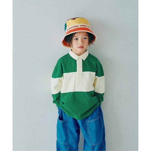 ポロシャツ 春色の切替ラガーシャツ_ジュニア対応 キッズ 子供服 男の子 女の子
