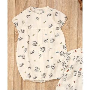 ベビー服 ロンパース ねこ・うさぎガーゼ2WAYオールの買取情報