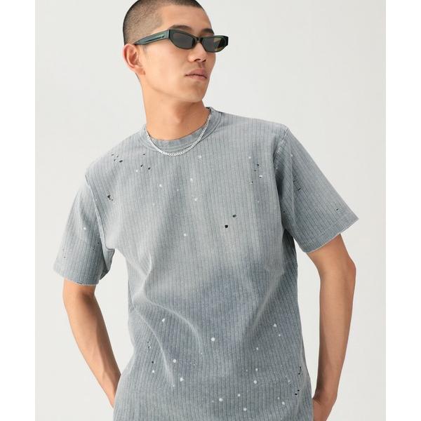 tシャツ ベーシックフィット フェード リブ Tシャツ メンズ レディース