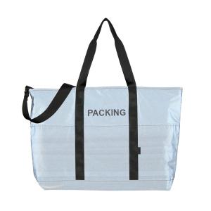 トートバッグ 大きめ PACKING/パッキング/BLACK REFLECTIVE TOTE/リフレクティブトートバッグ メンズ レディース