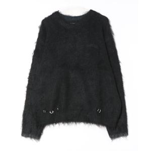 セーター ニット SUPPLIER/サプライヤー/TRIBAL CROSS PIERCED KNIT メンズ レディース