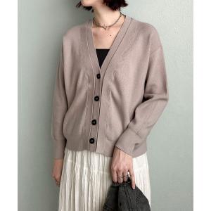 カーディガン レイヤード風Ｖネックカーディガン レディース
