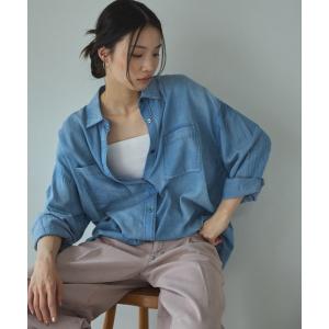 ブラウス シャツ ２ＷＡＹシアーデニムシャツ レディース