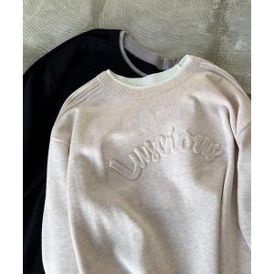 ニット セーター レイヤード風エンボスニット レディース