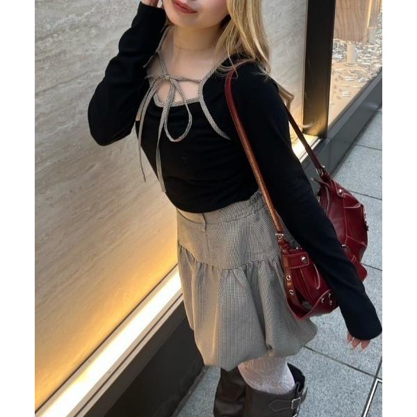 ワンピース 「2026SS」マルチwayトップス+バルーンミニスカートセットアップ