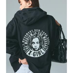パーカー CIRCLE MESSAGE AND FACE ZIP UP SWEAT HOODIE レディース メンズ