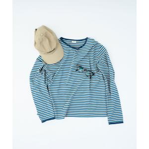 tシャツ ボーダー配色バインダー 長袖カットソー「BASIC COLOR」 レディース