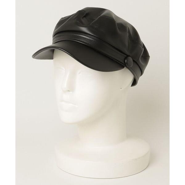 帽子 キャスケット レザー風キャスケット レディース メンズ