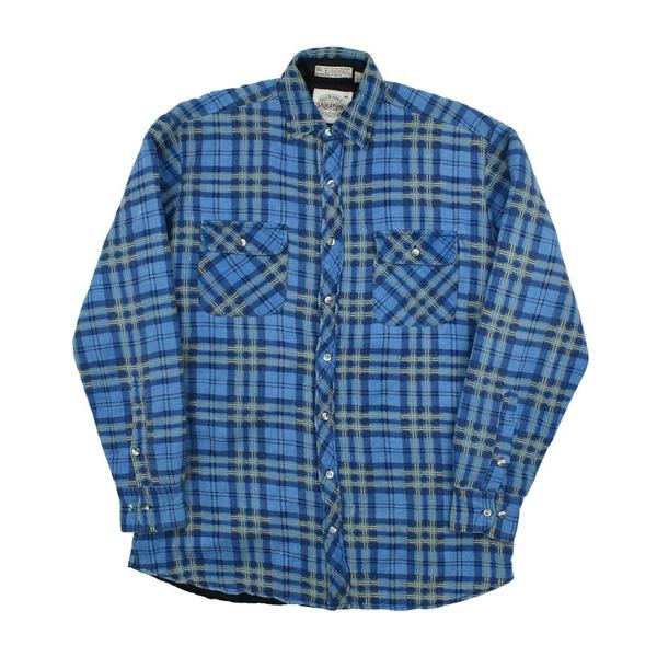 シャツ 「USED」80’s SAUGATUCK キルティングネル フランネルシャツ メンズ レディ...