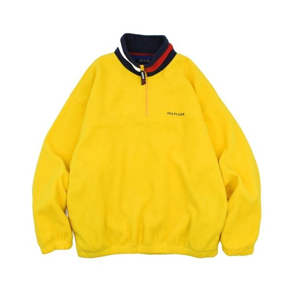 「USED」90’s TOMMY HILFIGER ハーフジップ フリースプルオーバー メンズ レデ...