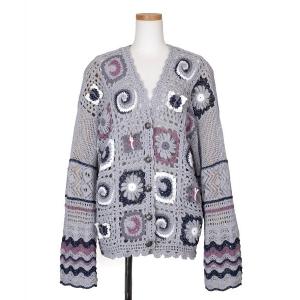 カーディガン rurumu:/ルルムウ/collage granny cardigan レディース メンズ