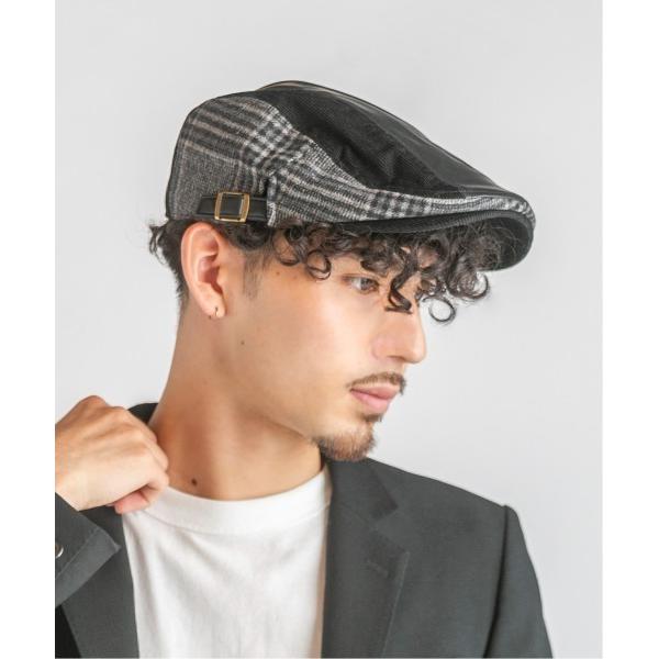 帽子 ベレー帽 コーデュロイストレート切替ハンチング メンズ レディース