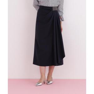 スカート サイドパッチタックスカート