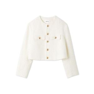 美品 Herlipto ハーリップトゥ Spring Tweed Jacket ツイードノー