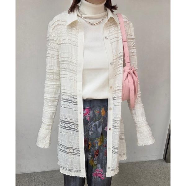 ブラウス シャツ UND MIGNON LACE TUNIC TOP レディース