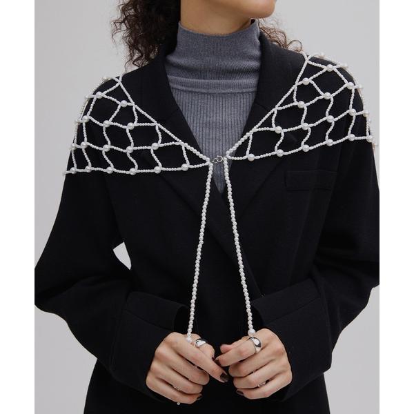 ストール マフラー UND TRIANGLE PEARL SCARF レディース