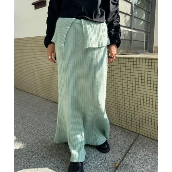 スカート UND RACCOON BLEND KNIT SKIRT
