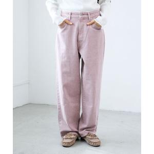 パンツ カラーカツラギカーブパンツ レディース