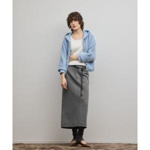 パーカー フェザーニットパーカー レディース