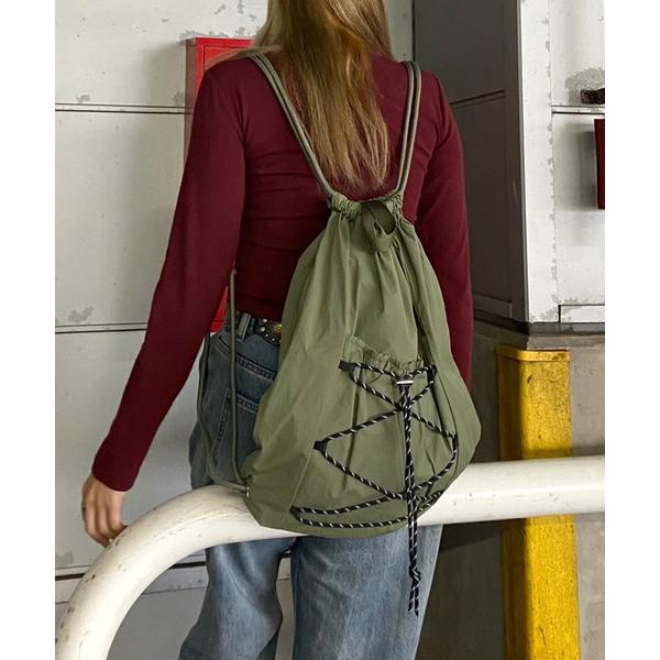 デイバック リュック ドローコードナップサック レディース
