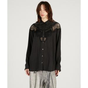 ブラウス シャツ レースコンビシャツ / Lace Combination Dress レディース