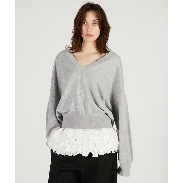 ニット セーター テープリボンキャミレイヤードニット / Tape Ribbon Camisole ...