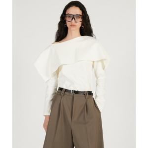 スリットネックカバートップ / Slit Neck Cover Top レディース